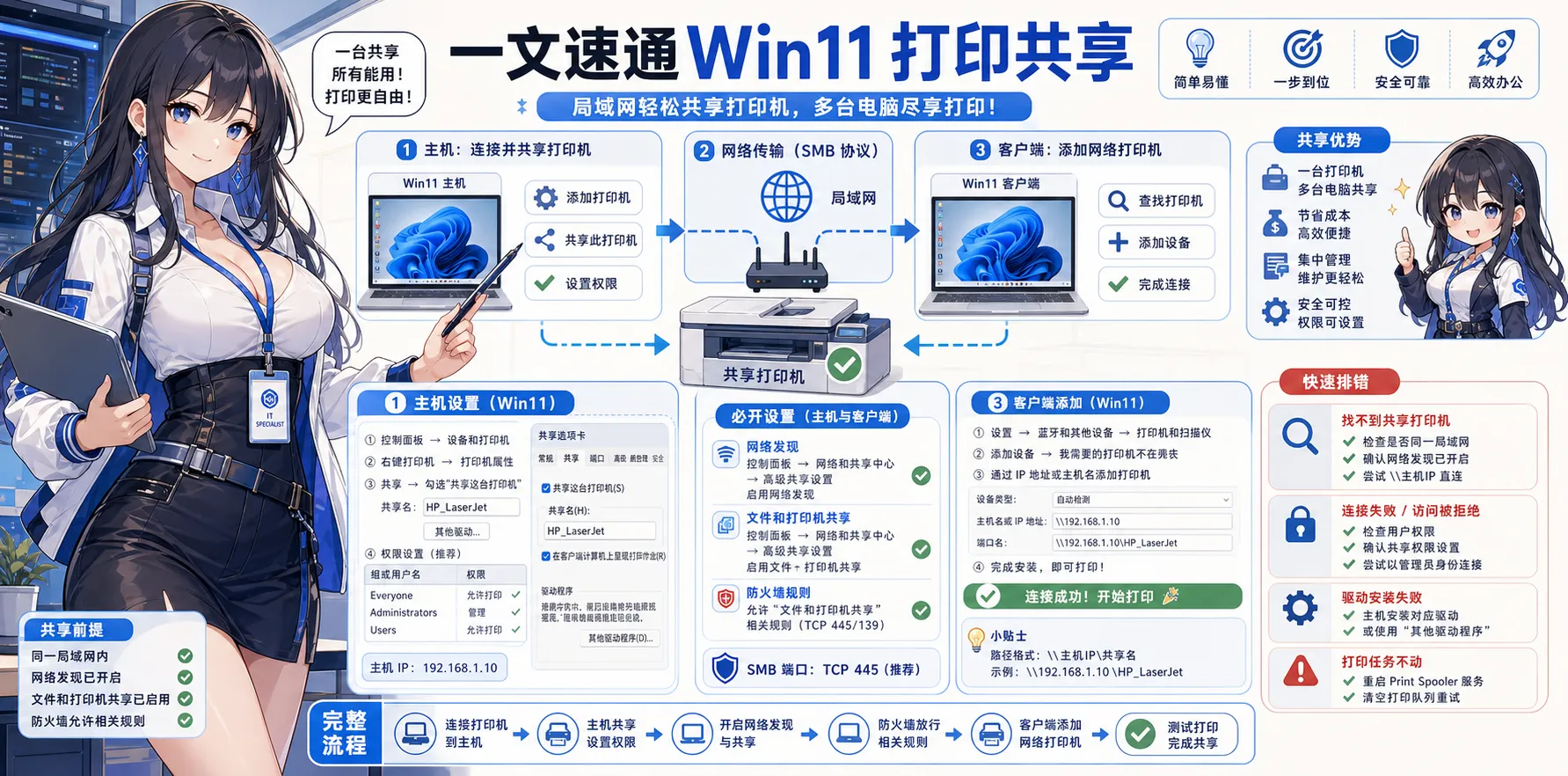 一文速通win11打印共享 头图